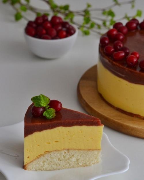 Торт Птичье Молоко с Клубничным Желе. 01 Торт Птичье Молоко с Клубничным Желе. 01