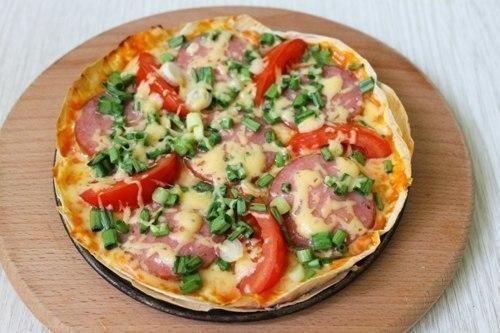 Эконом пицца на лаваше - быстро и очень вкусно! 09 Эконом пицца на лаваше - быстро и очень вкусно! 09