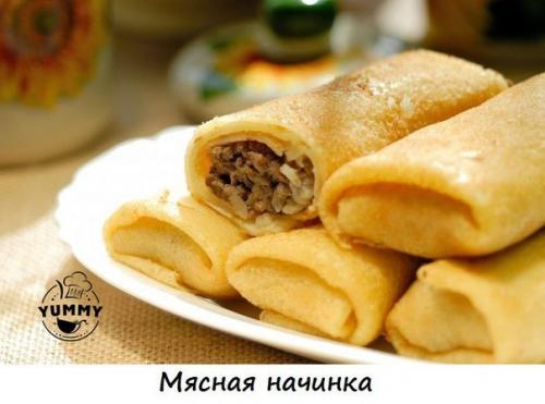 Топ - 11 самых аппетитных начинок для блинчиков.