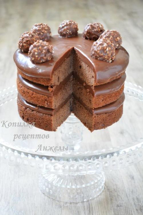 Шоколадный торт.  * Очень простой рецепт!