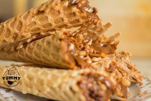 Вафельные трубочки.  Ингредиенты: