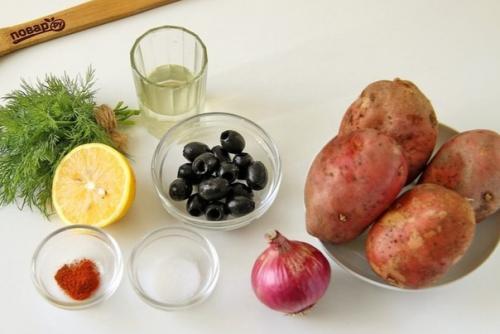 Салат с картофелем. 01 Салат с картофелем. 01