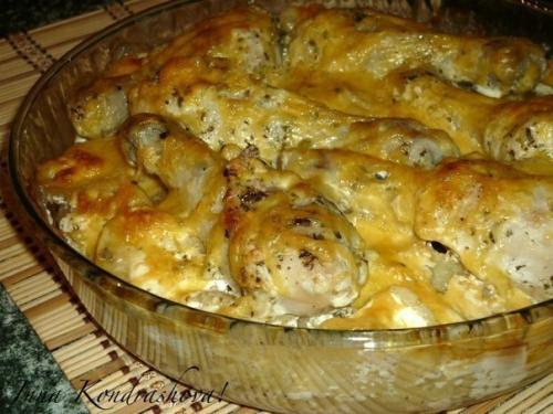 Картошка с куриными ножками в духовке. 04