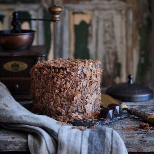 Шоколадный Наполеон. Шоколадно - кофейный "Наполеон".