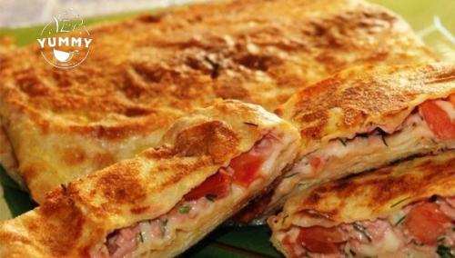 Запеканка в лаваше.