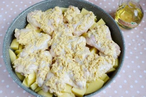 Куриные крылышки с сыром. 01