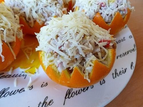 Салат из апельсина.