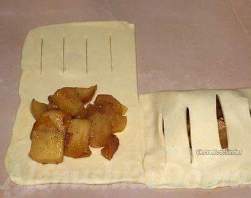 Слойки с яблоками. 02