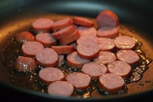 Паста с колбасками. 01