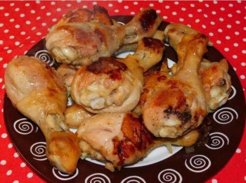 Куриные голени с луком. Куриные голени с луком.