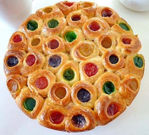 Пирог самоцветы.  По-настоящему празднично выглядит этот пирог на столе - он порадует и вас, и ваших гостей. 02