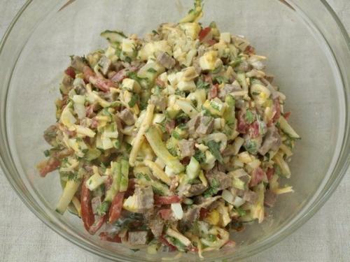 Салат бахор.  Ингредиенты: 06