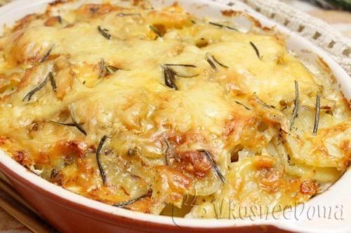 Куриное Филе в духовке под картофелем. 09