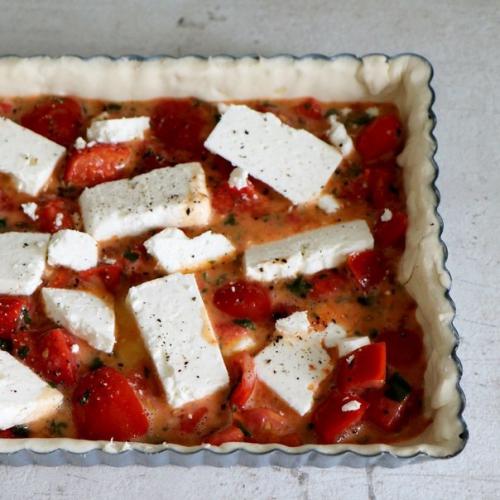 Пирог с томатами и фетой. 04