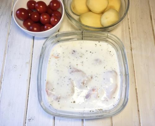 Курица в кефире. 01