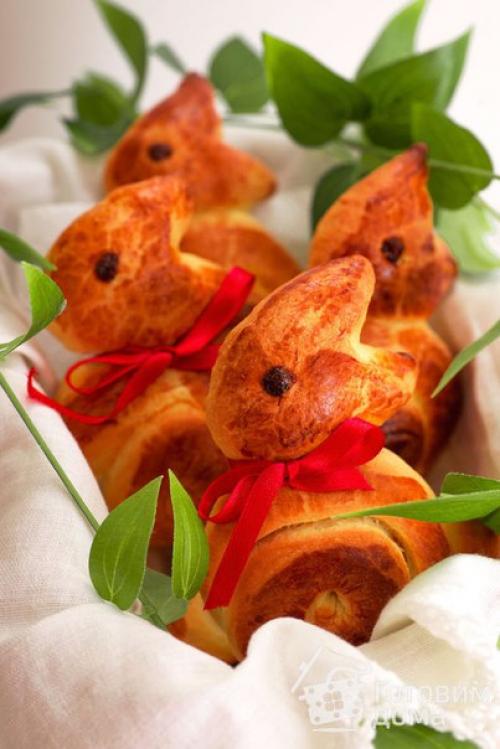 Булочки Пасхальные Зайчики.