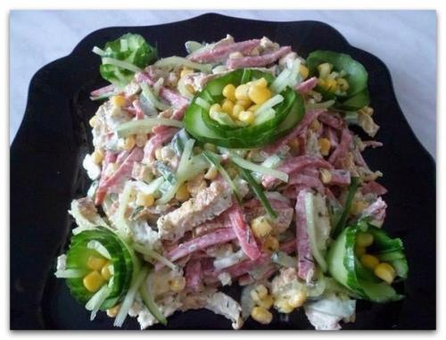 Вкусный и простой салатик.