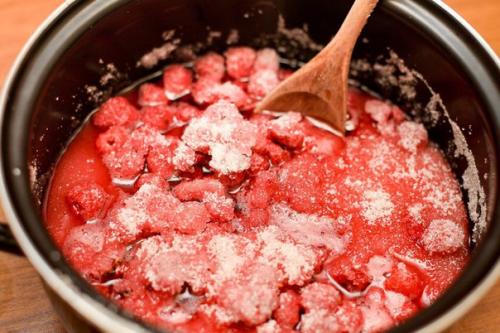 Малиновое варенье.  Ингредиенты: 02