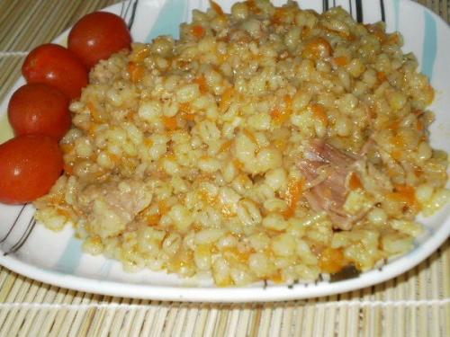 Вкусная перловка. С детства люблю такую перловку, еще бабушка такую готовила.