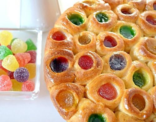 Пирог самоцветы.  По-настоящему празднично выглядит этот пирог на столе - он порадует и вас, и ваших гостей. 04