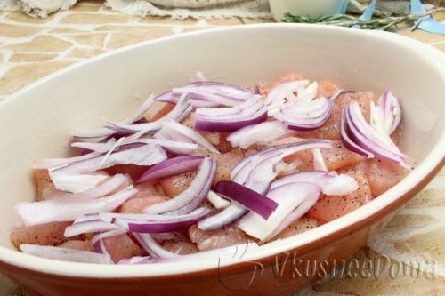 Куриное Филе в духовке под картофелем. 06