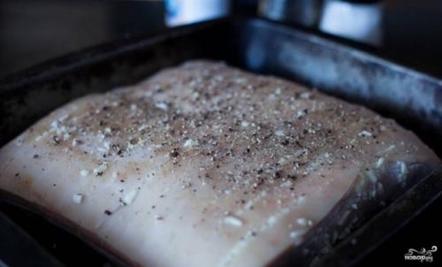 Свинина запеченная с чесноком. 05 Свинина запеченная с чесноком. 05