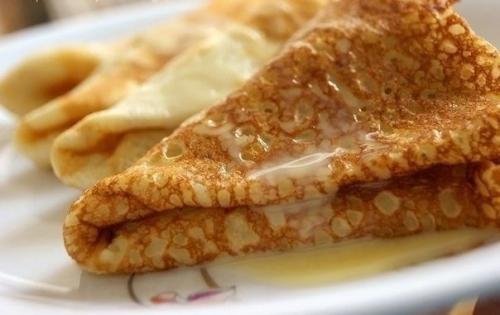 Заварные блины на молоке.