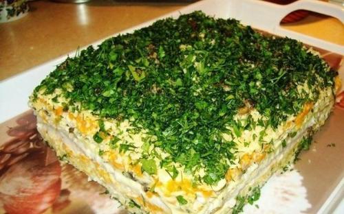 Селёдочный тортик. Оригинально и вкусно!