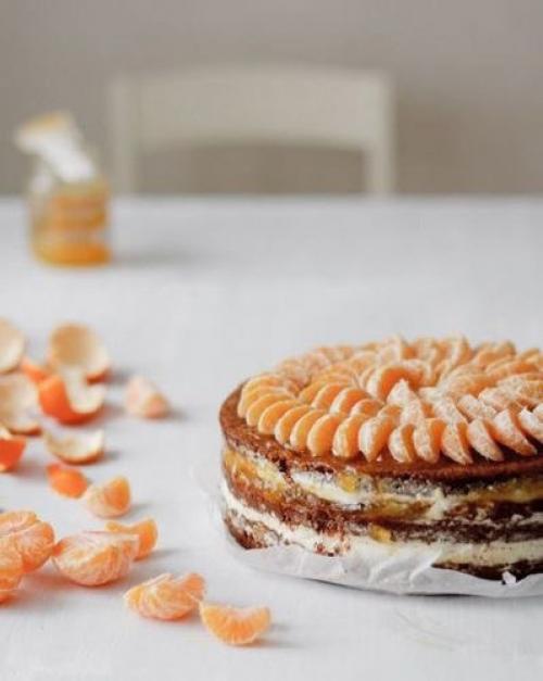 Мандариновый торт.  Ингредиенты.