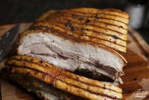 Свинина запеченная с чесноком. 07 Свинина запеченная с чесноком. 07