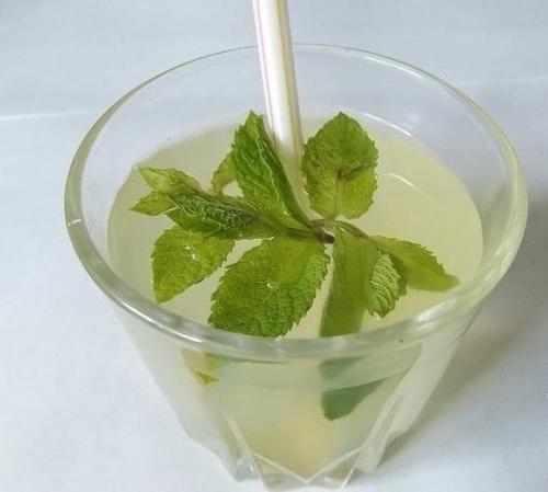 Мятный лимонад.  Ингредиенты: 01
