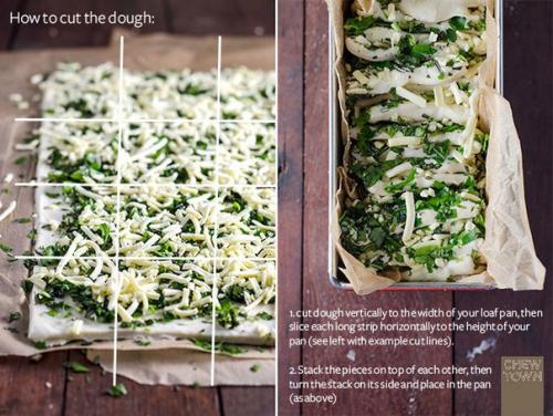 Чесночно - сырный хлеб с пряными травами. 04