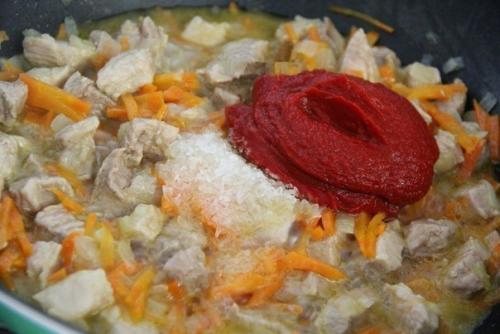 Плов на СКОВОРОДЕ со свининой. 03