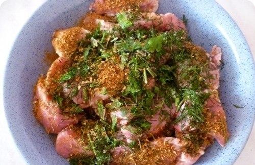 Мясо по-грузински. Ингредиенты для приготовления мяса по-грузински: 02 Мясо по-грузински. Ингредиенты для приготовления мяса по-грузински: 02