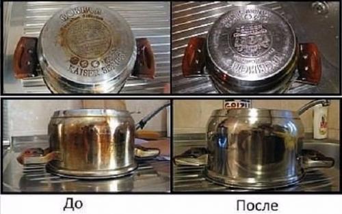 Кухонный суперочиститель?   Всего 2 ингредиента, которые всегда есть дома под рукой.