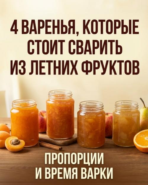 Эти 4 варенья зимой захочется есть прямо ложкой из банки.

