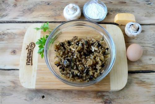 Котлеты из баклажанов с грибами. 03