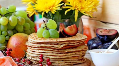 Панкейки из творога и тыквы.