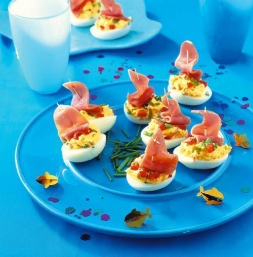 Фаршированные яйца.  26 вариантов для начинки: 06