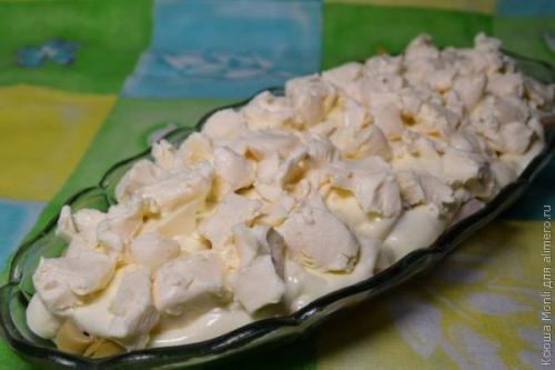 Салат с грибами и сыром Искушение. 05