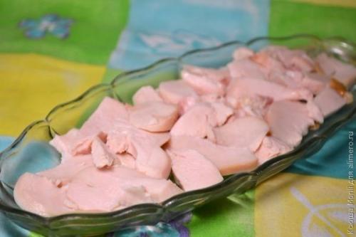 Салат с грибами и сыром Искушение. 02