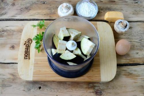 Котлеты из баклажанов с грибами. 02