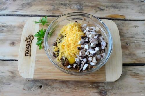 Котлеты из баклажанов с грибами. 04