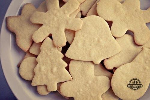 Сахарное печенье.  Ингредиенты: