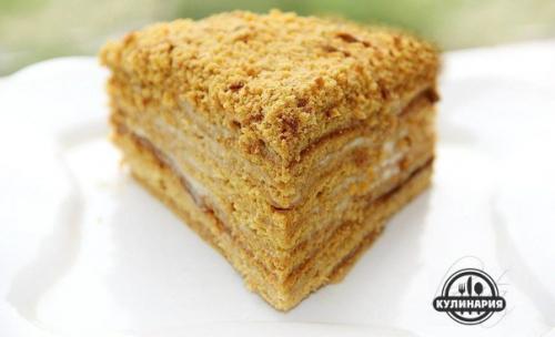 Карамельный медовик.

Ингредиенты: 

