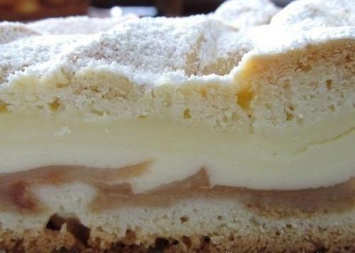 Яблочный пирог с нежным кремом. 02