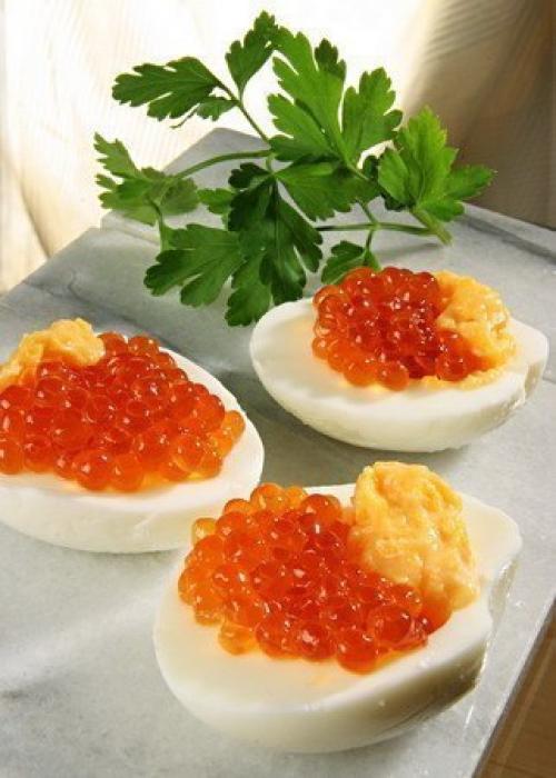 Фаршированные яйца.  26 вариантов для начинки: 03