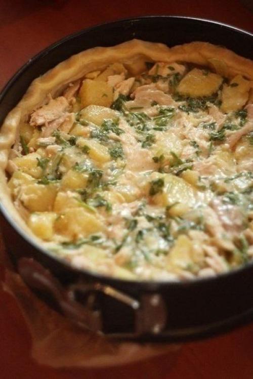 Пирог с курицей и картофелем. 05 Пирог с курицей и картофелем. 05