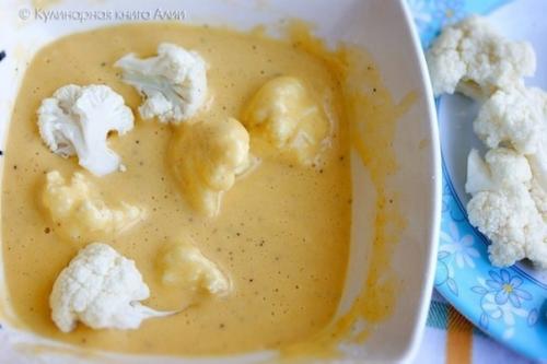 Мы готовим вкуснейшую цветную капусту в кляре. 04