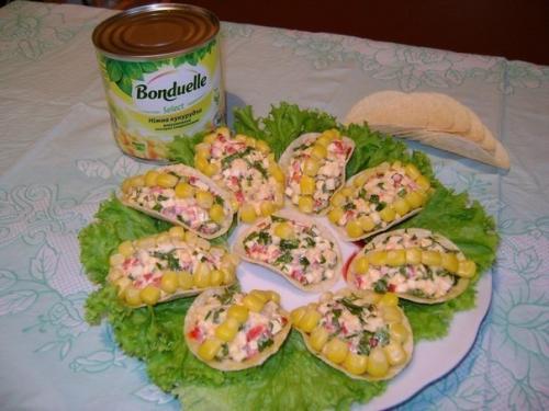 Закуска на чипсах: 7 вариантов оригинальной начинки. 04